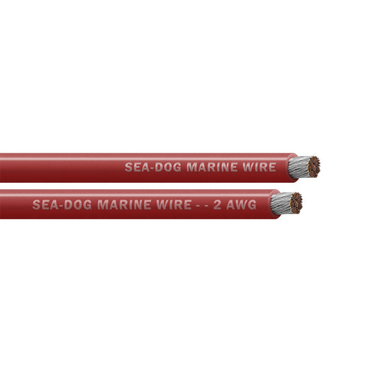 Sea-Dog 2 AWG Red Battery Cable - 25' [8002020]