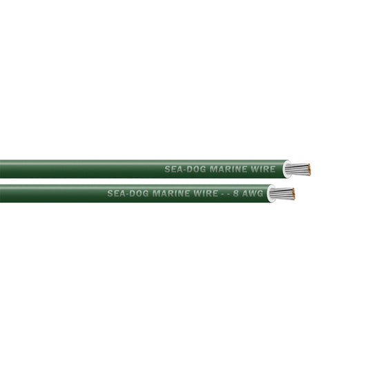 Sea-Dog 8 AWG Green Primary Wire - 25' [8008040]