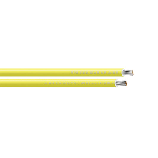 Sea-Dog 10 AWG Yellow Primary Wire - 100' [8010032]