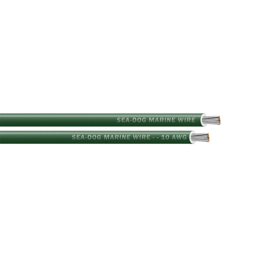 Sea-Dog 10 AWG Green Primary Wire - 100' [8010042]