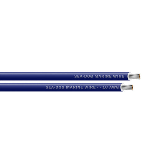 Sea-Dog 10 AWG Dark Blue Primary Wire - 100' [8010062]