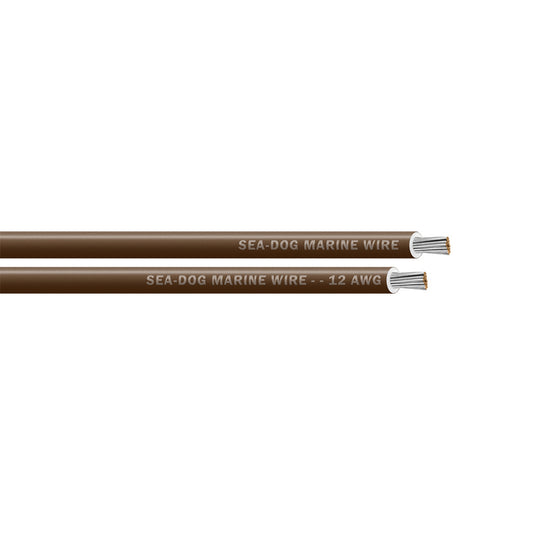 Sea-Dog 12 AWG Brown Primary Wire - 400' [8012076]