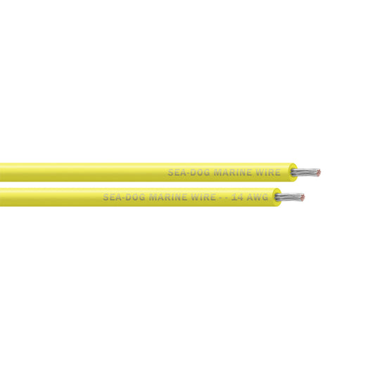 Sea-Dog 14 AWG Yellow Primary Wire - 25' [8014030]