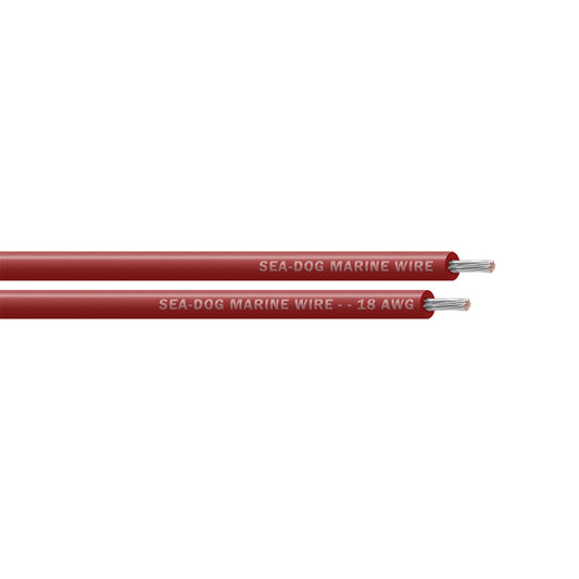 Sea-Dog 18 AWG Red Primary Wire - 100' [8018022]