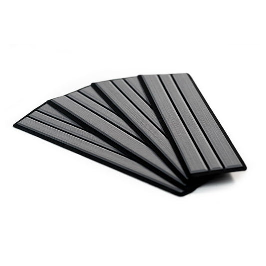 SeaDek Faux Teak 4-Piece Step Kit - Storm Grey/Black  [23902-80066]