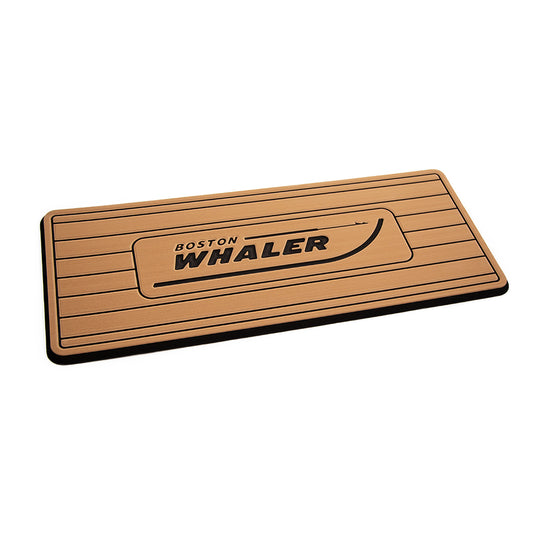 SeaDek Boston Whaler Helm Pad - Mocha/Black Brushed w/Routed Teak Lines  [39615-80327]