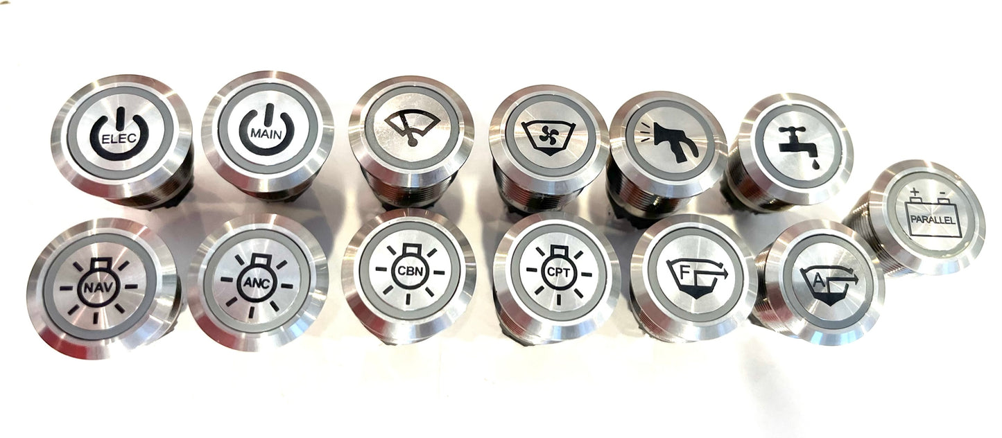 Custom Carling AV Pushbuttons